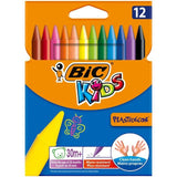 BIC Kids Plastidecor Crayons Wallet of 12 12 per pack - McGrocer