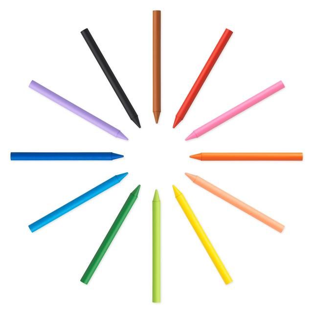 BIC Kids Plastidecor Crayons Wallet of 12 12 per pack - McGrocer