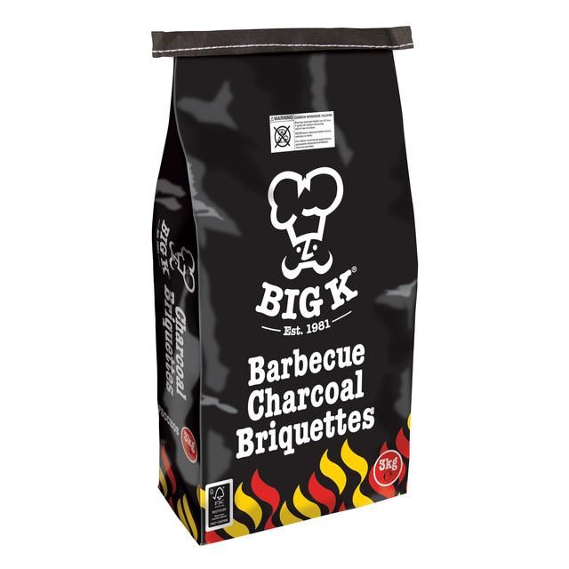 Big K Charcoal Briquettes FSC 3kg - McGrocer
