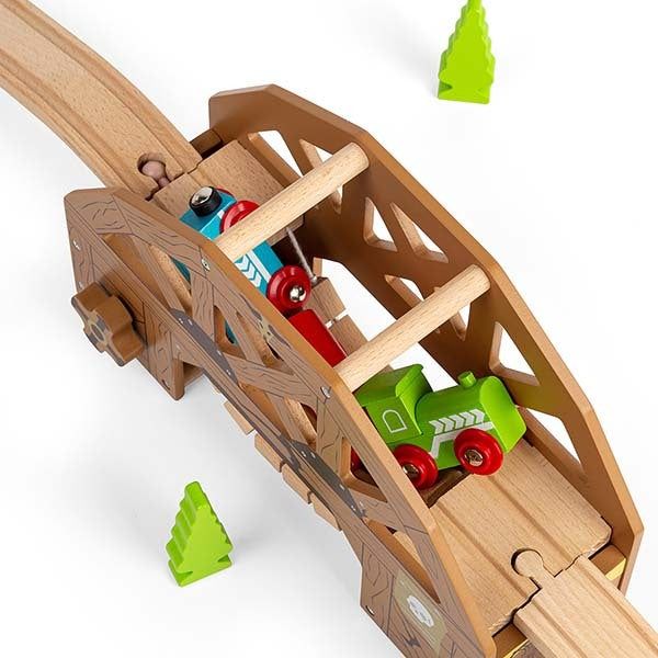 Bigjigs Rail Wooden Rickety Bridge Train Set Accessory - McGrocer