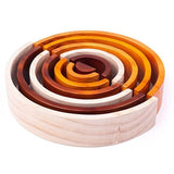 Bigjigs Toys Large Wooden Rainbow Stacking Toy - McGrocer