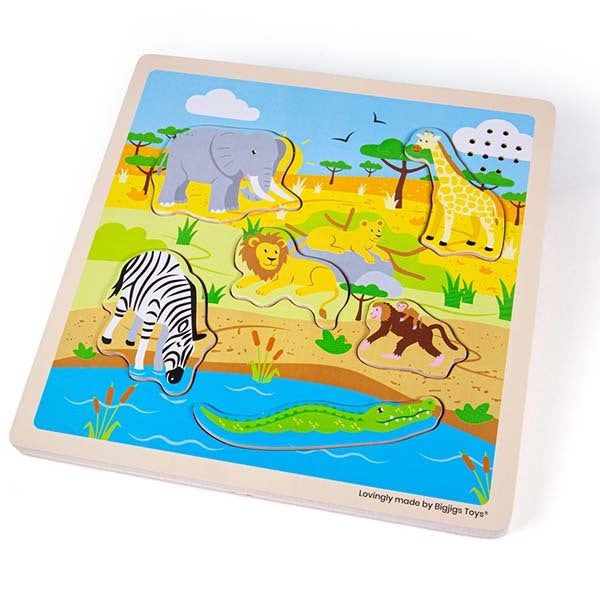 Bigjigs Toys Safari Sound Puzzle - McGrocer