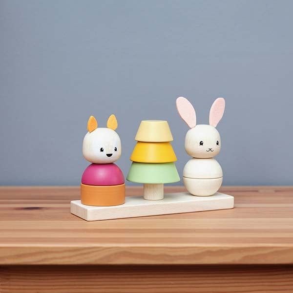 Bigjigs Toys Wooden Forest Stacker - McGrocer