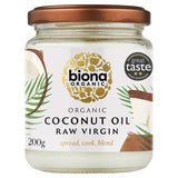 Biona Organic Raw Virgin Coconut Oil 200ml - McGrocer