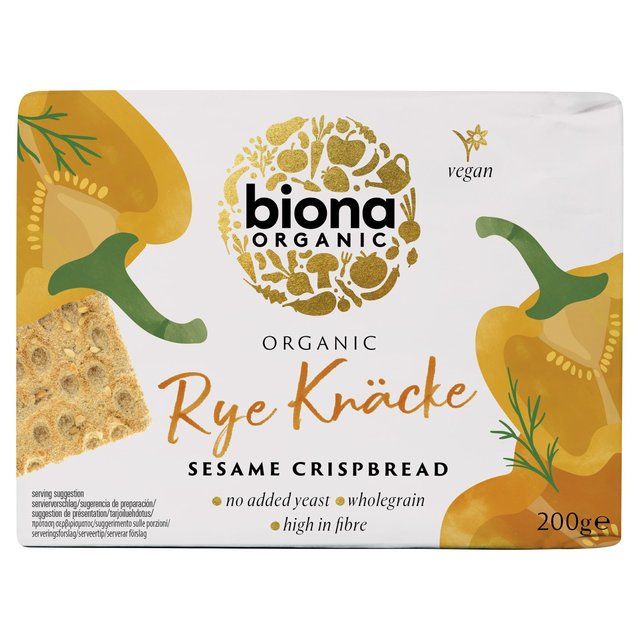 Biona Organic Rye Sesame Crispbread 200g - McGrocer