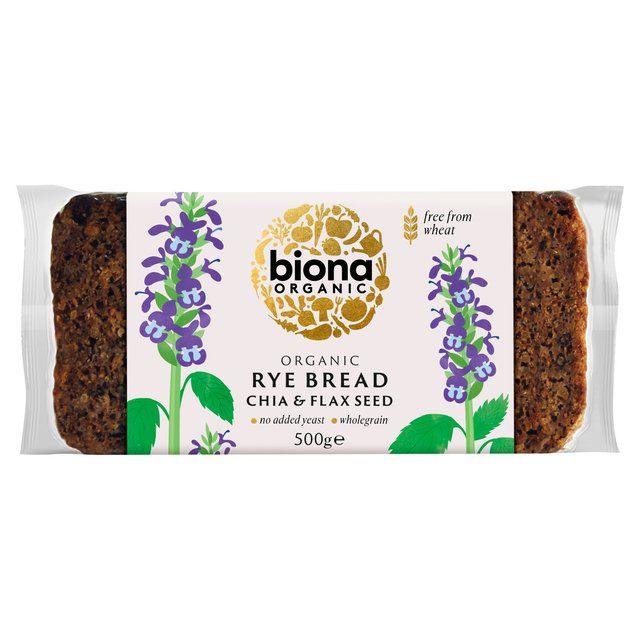 Biona Organic Yeast Free Rye Chia & Flax Seed Bread 500g - McGrocer