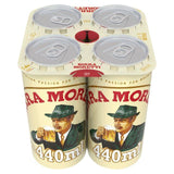 Birra Moretti Lager Beer Cans 4 x 440ml - McGrocer