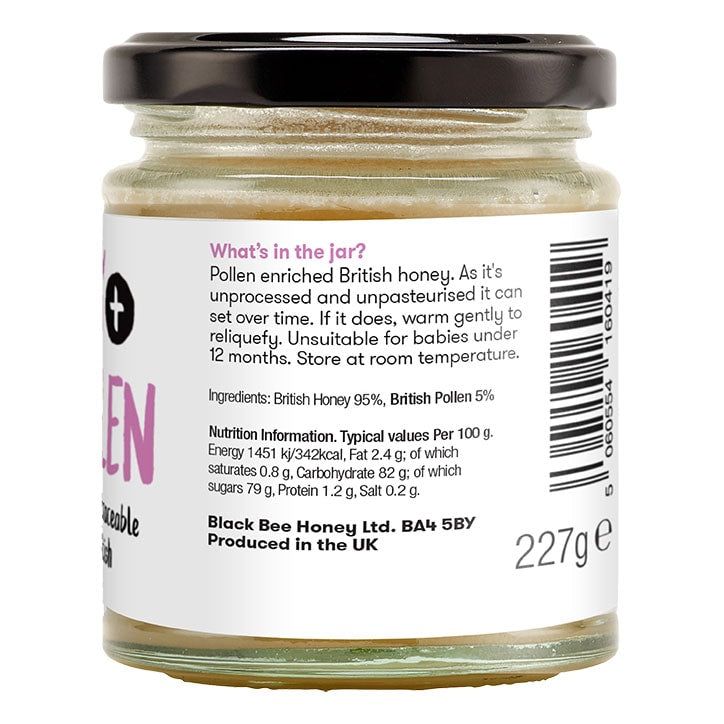 Black Bee British Pollen Honey Spread 227g - McGrocer