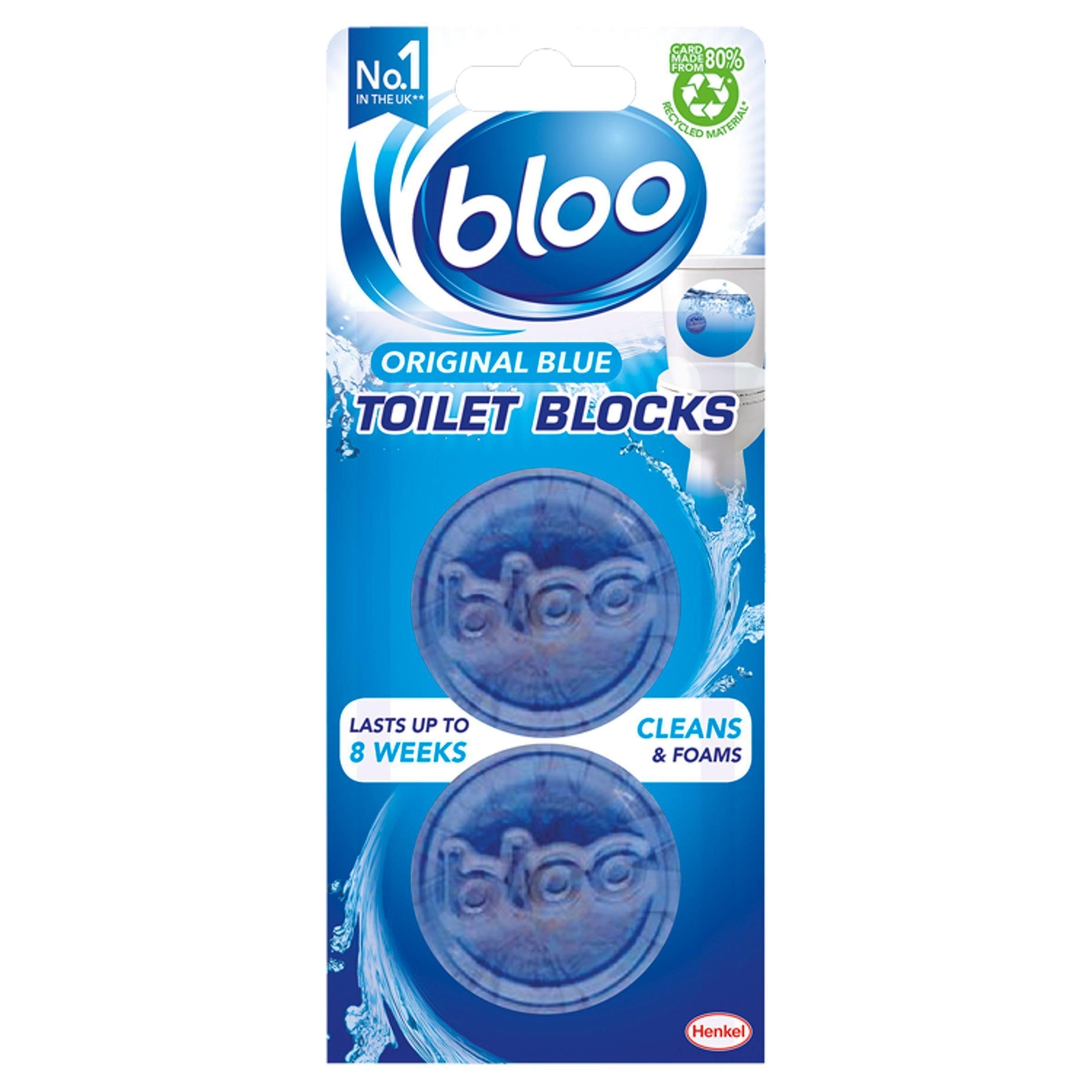 Bloo Acticlean Cistern Blocks 2x38g - McGrocer