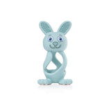 Bobbie Bunny Baby Teether Toy Eucalyptus Green - McGrocer