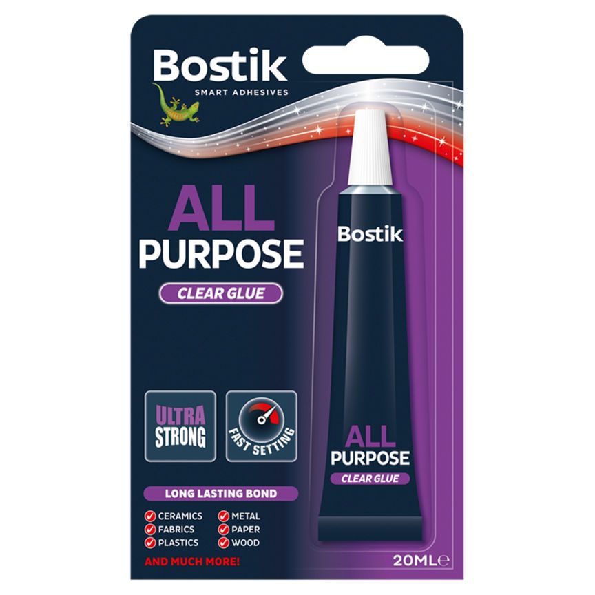 Bostik Glu & Fix All Purpose Clear Glue - McGrocer