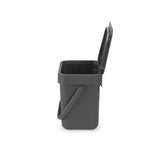 Brabantia 3 Litre Grey Sort & Go Waste Bin