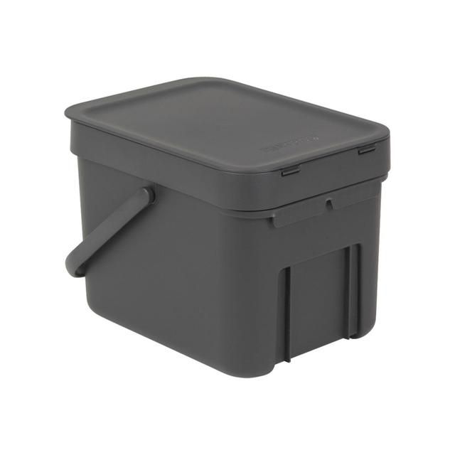 Brabantia 6 Litre Grey Sort & Go Waste Bin