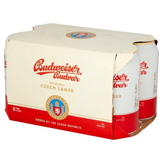 Budweiser Budvar Original Czech Lager Can 6 x 330ml