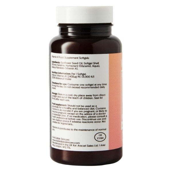 Vivid Retinol Edible Skincare Drops - 60 Capsules GOODS Superdrug