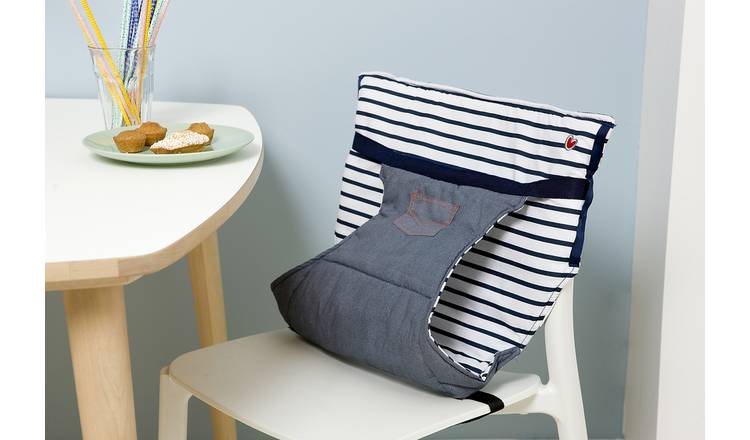 BabyToLove Travel Pocket Chair & Booster Seat - Blue Stripes - McGrocer