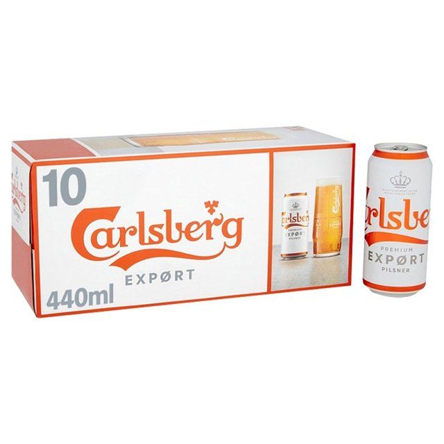 Carlsberg Export Lager Beer Cans 10 x 440ml