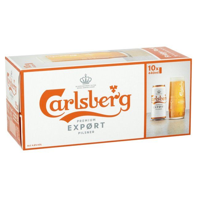 Carlsberg Export Lager Beer Cans 10 x 440ml