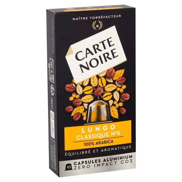 Carte Noire No 8 Lungo Nespresso Compatible Coffee Capsules 10 per pack