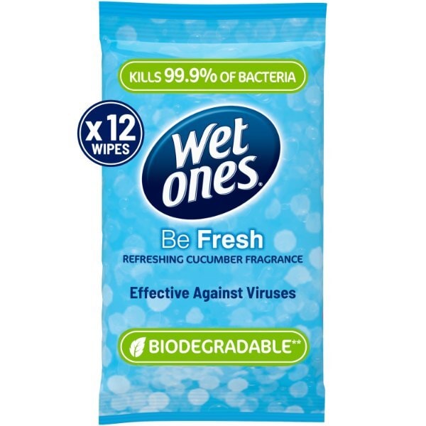 Wet Ones Antibacterial Biodegradable Hand Wipes x12 GOODS Superdrug
