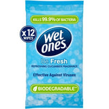 Wet Ones Antibacterial Biodegradable Hand Wipes x12 GOODS Superdrug