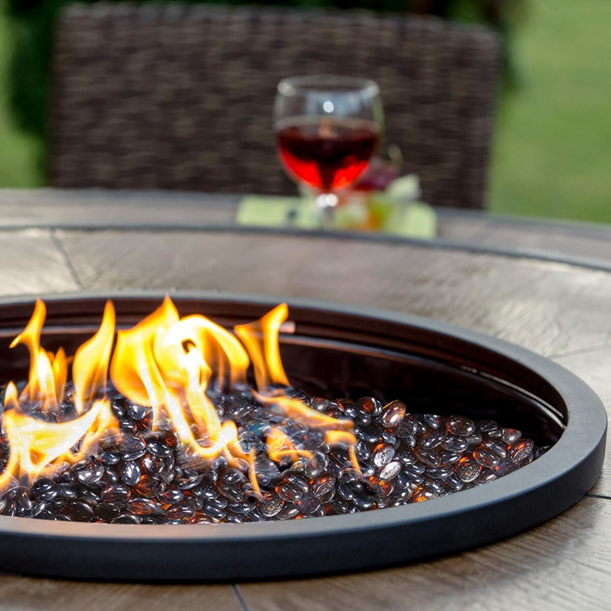 Agio Brentwood 11 Piece High Dining Fire Wicker Chat Set - McGrocer