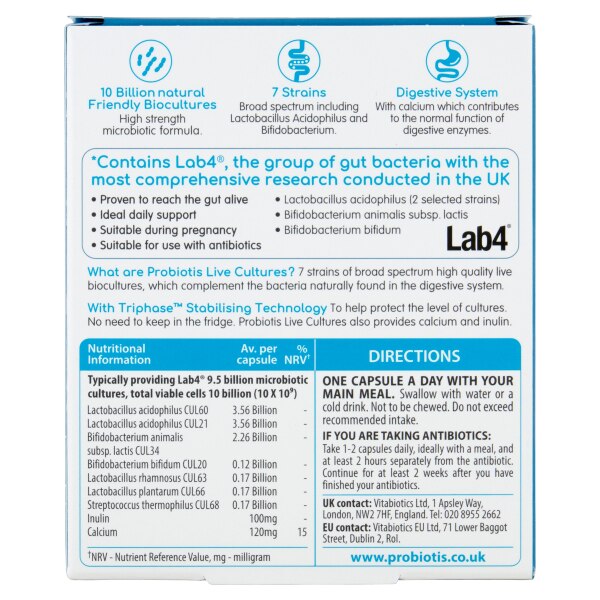 Wellbio Live Cultures 30 Billion GOODS Superdrug