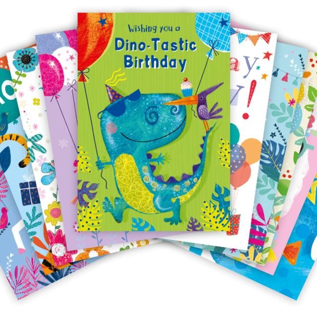 Children's Birthday Cards Bundle 10 per pack