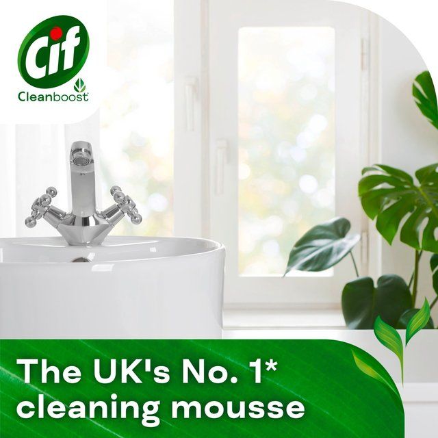 Cif Power & Shine Mousse Bathroom Cleaner Citrus 500ml