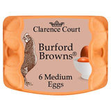 Clarence Court Burford Brown Medium Free Range Eggs 6 per pack