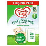 Cow & Gate First Powder Milk Maxi Pack 2 x 600g
