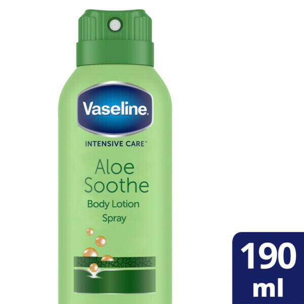 Vaseline Intensive Care Spray Moisturiser Aloe Soothe 190ml GOODS Superdrug