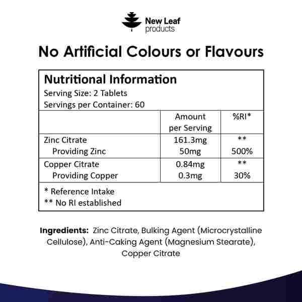 Zinc Tablets 50mg High Strength 120 Vegan Zinc Supplements GOODS Superdrug