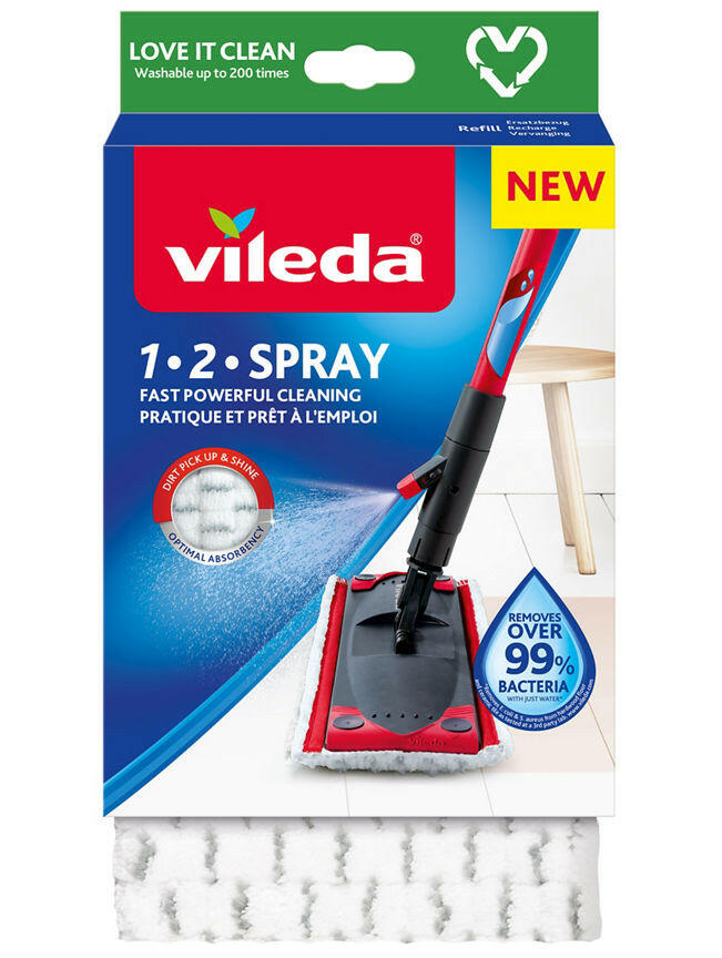 Vileda 1-2 Spray Mop Refill General Household ASDA