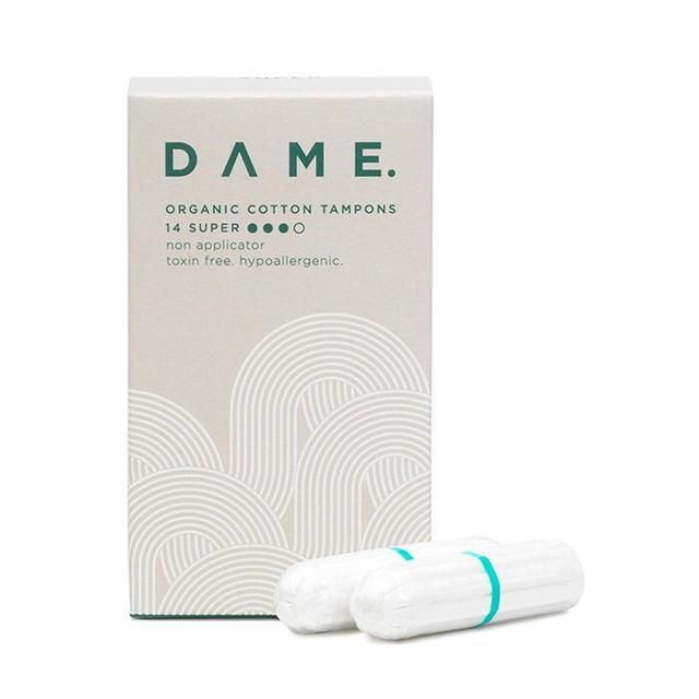 DAME Organic Cotton Tampons Super 14 per pack