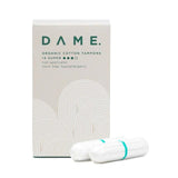 DAME Organic Cotton Tampons Super 14 per pack