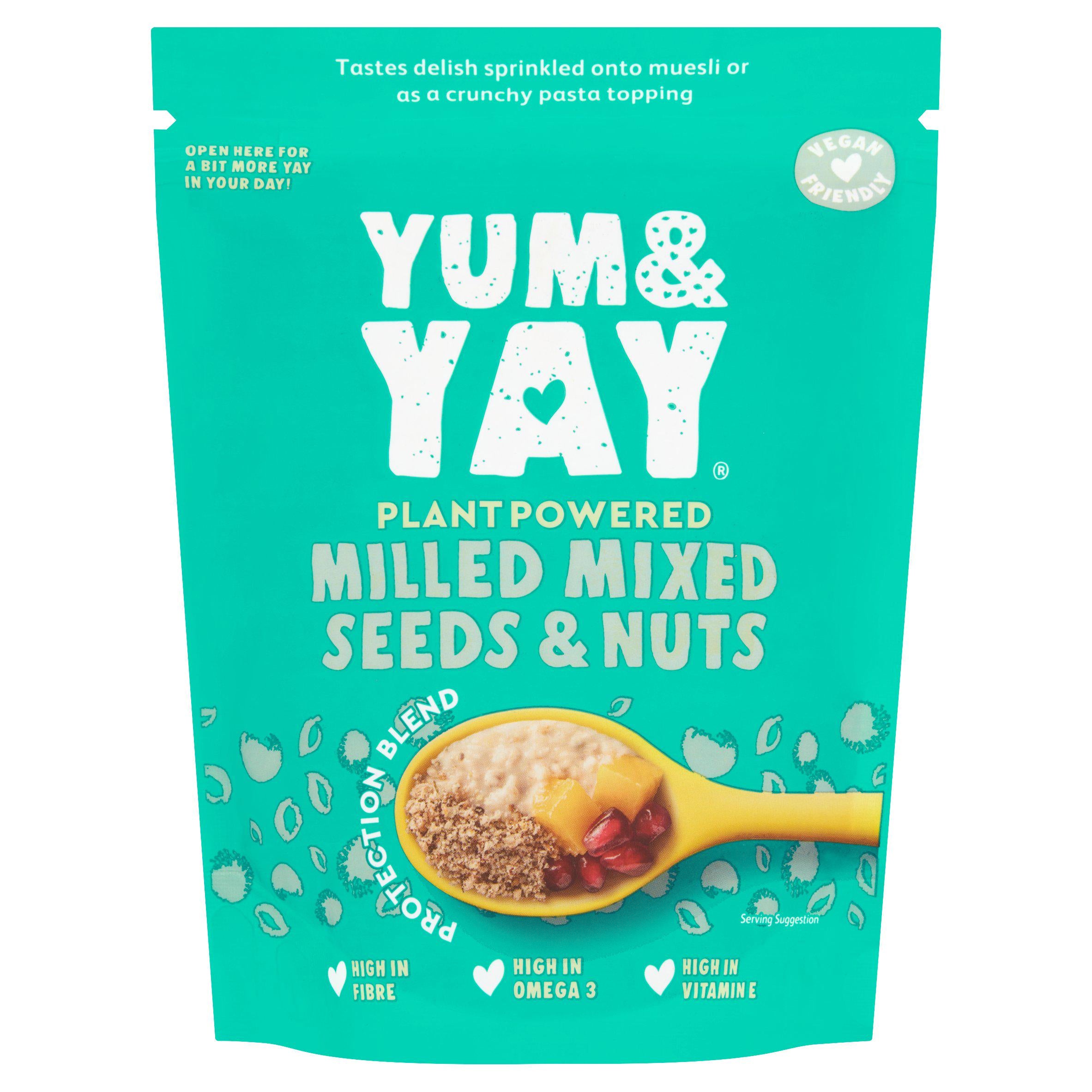 Yum & Yay Nutty Milled Mixed Seeds & Nuts 180g Wholefood powders & ingredients Sainsburys