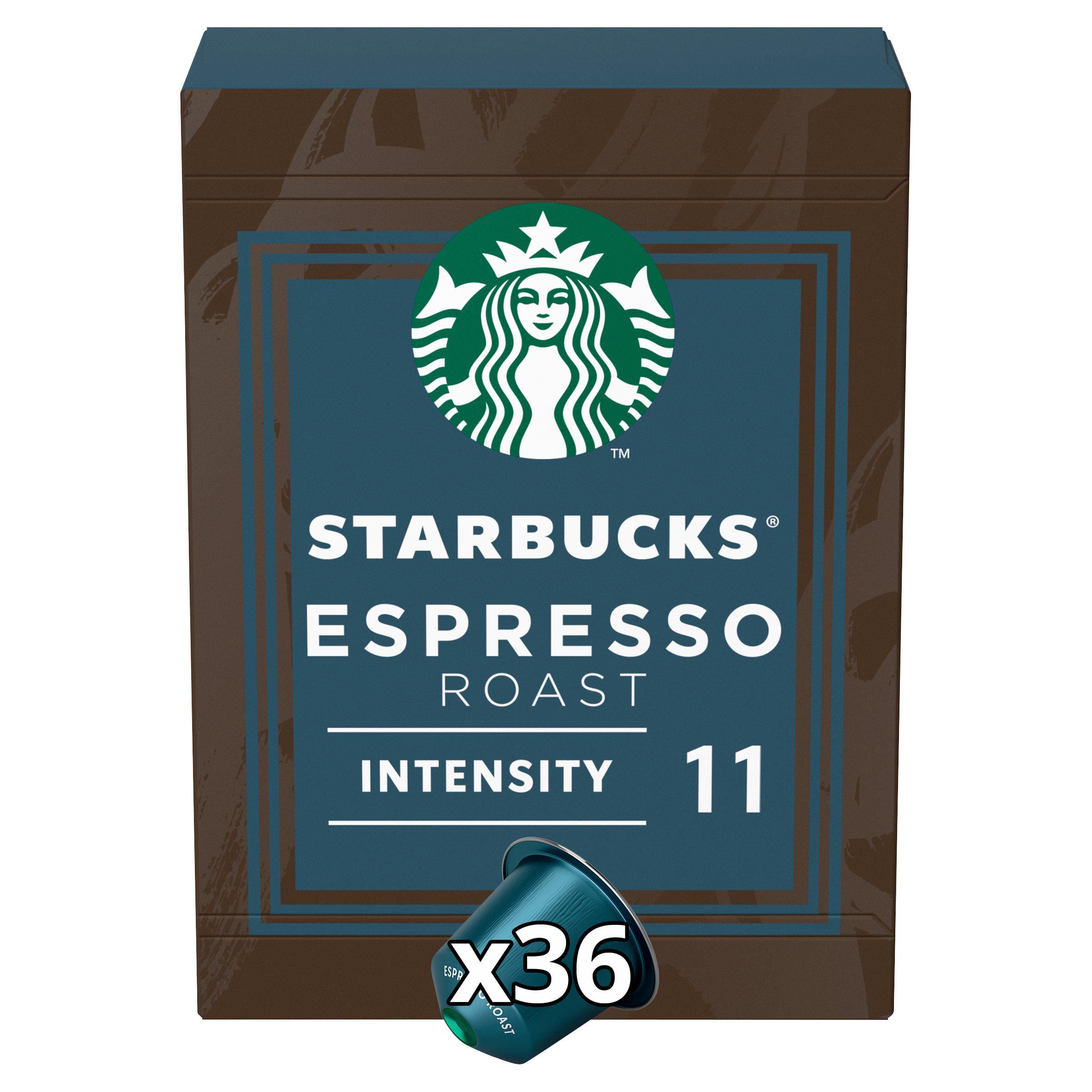 Starbucks by Nespresso Espresso Roast Coffee Pods x36 GOODS Sainsburys