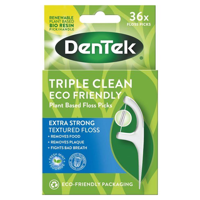 DenTek ECO Triple Clean Floss Picks 36 per pack