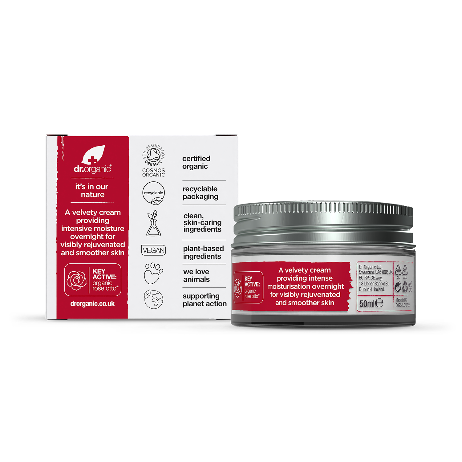 Dr Organic Rose Otto Night Cream 50ml - 998259