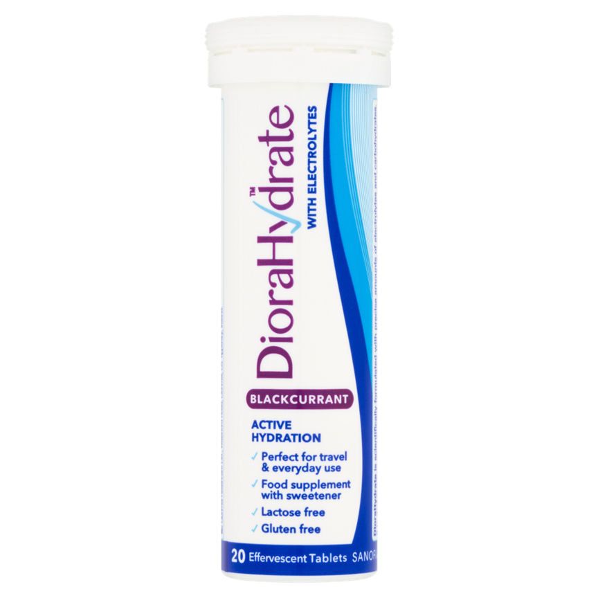 Diorahydrate Blackcurrant 20 Effervescent Tablets