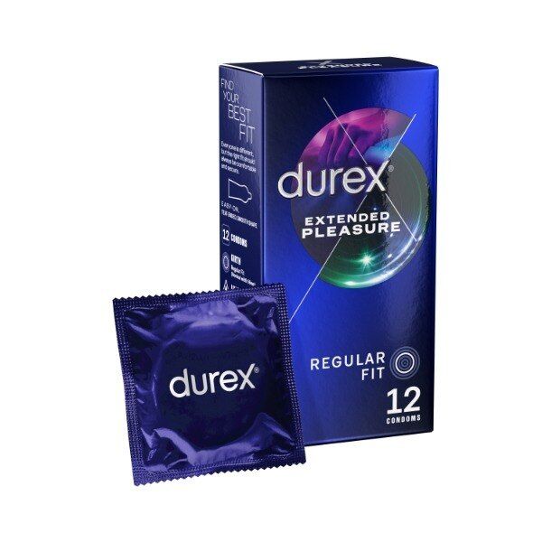 Durex Extended Pleasure Regular Fit Condoms 12 Pack