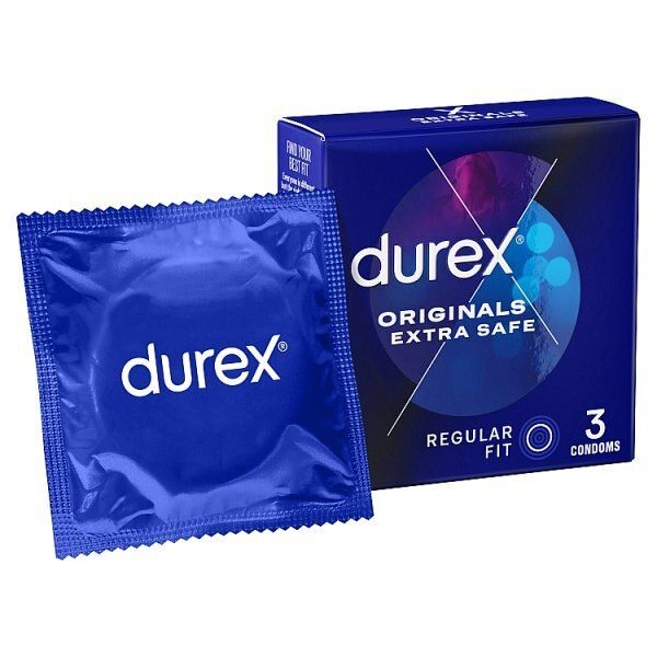 Durex Originals Extra Safe Condoms Regular Fit 3s