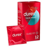 Durex Thin Feel Condoms Enhanced Sensitivity Close Fit 12s