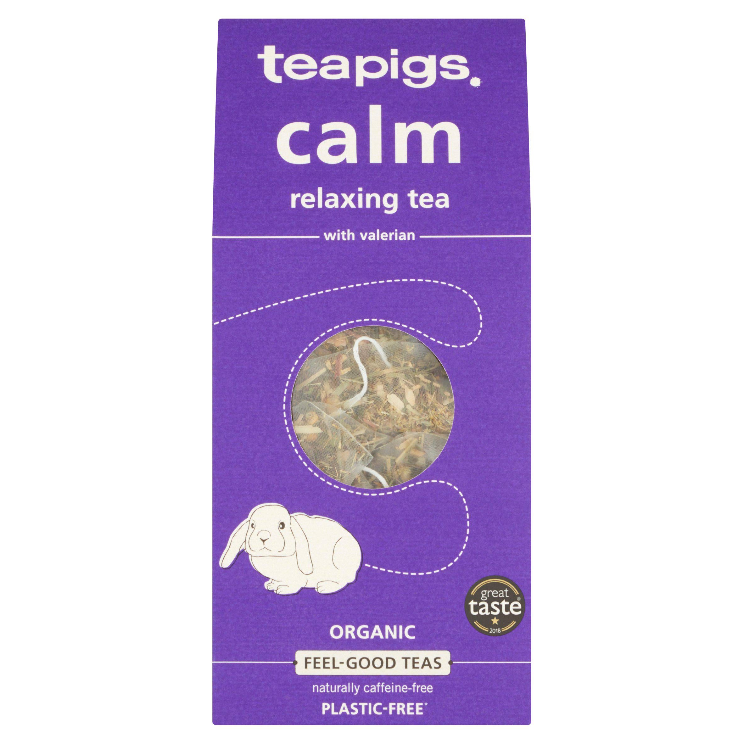 Teapigs Organic Calm Relaxing Tea Biodegradable Temples x15 30g GOODS Sainsburys