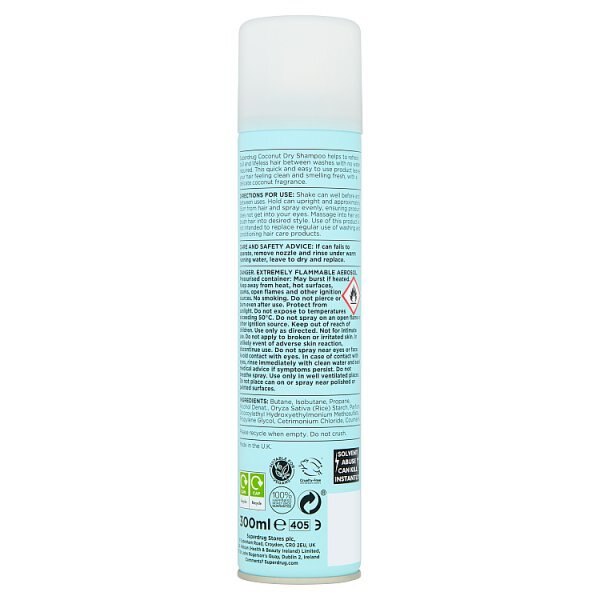 Superdrug Dry Shampoo Coconut 300ml GOODS Superdrug