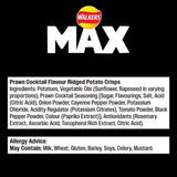 Walkers Max Strong Fiery Prawn Cocktail Multipack Crisps 6 per pack - McGrocer