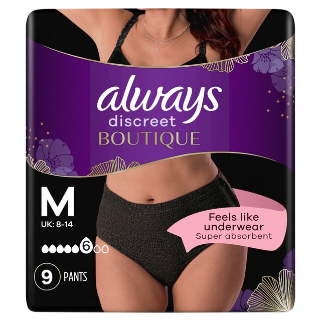 Always Discreet Incontinence Pants Boutique Underwear Incontinence Pants 9 per pack - McGrocer