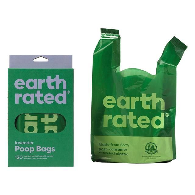 Earth Rated Poop Bags Lavender Tie Handle Bags 120 per pack