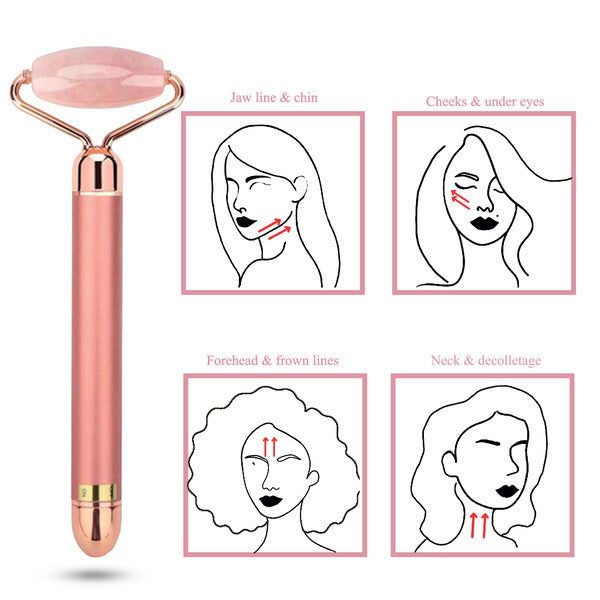 Eclat Skin London Rose Quartz Electrical Facial Roller